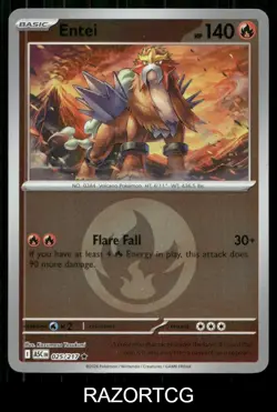 ENTEI (ENERGY SYMBOL PATTERN) 025/217 ASCENDED HEROES POKEMON REVERSE HOLO NM/M - Image 1