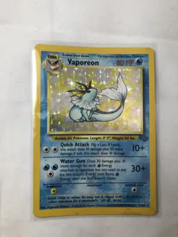 Pokemon TCG Vaporeon Jungle 12/64 Holo Unlimited Holo Rare - Image 2