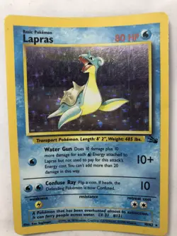 Pokemon TCG Lapras Fossil 10 Holo Unlimited Holo Rare - Image 2