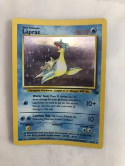 Pokemon TCG Lapras Fossil 10 Holo Unlimited Holo Rare - Image 3