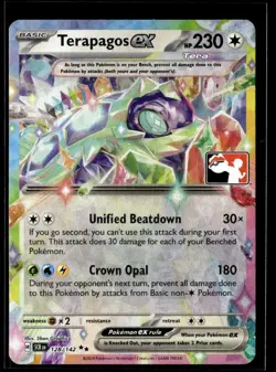 2024 Scarlet & Violet Series - Stellar Crown Prize Pack Play Stamp Terapagos ex - Image 1