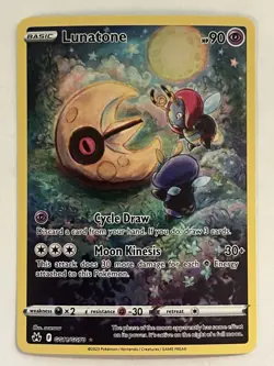 Lunatone GG11/GG70 Galarian Gallery Crown Zenith 2023 Pokemon EN Near Mint NM - Image 1