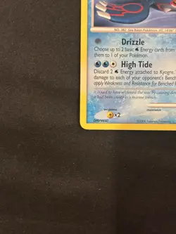 Pokemon TCG Kyogre 32/146 Legends Awakened Rare Regular 100 HP English 2008 - Image 2