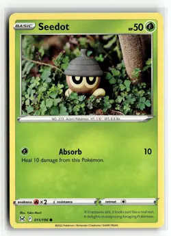 Pokemon: SWSH11: Lost Origin Seedot #011/196 Common .P2N - Image 1