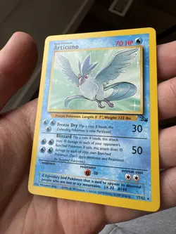 Articuno 17/62 Fossil - PRINTER HICKEY ERROR - LP Pokemon TCG - Image 4