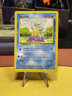 Pokemon Squirtle 63/102 Base Set 1999 WOTC NM - Image 1