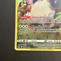 Pokemon 2022 Lost Origin Snorlax CHR #TG10/TG30 LP - Image 4