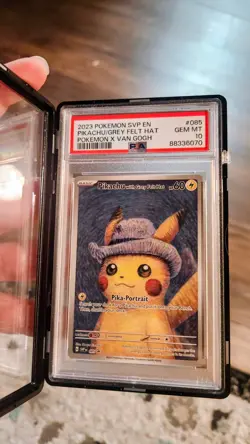 Pokemon Van Gogh Pikachu Promo Card SVP085 Gem Mint PSA 10 Plus Extended Frame - Image 1