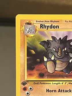 1999 Pokemon Rhydon 45/64 Jungle Uncommon 1st First Edition - Image 2