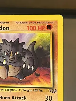 1999 Pokemon Rhydon 45/64 Jungle Uncommon 1st First Edition - Image 3