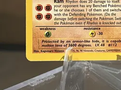 1999 Pokemon Rhydon 45/64 Jungle Uncommon 1st First Edition - Image 5