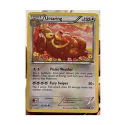 Pokemon Ursaring Legendary Treasures Radiant Collection Holo RC16/RC25 2013 - Image 1