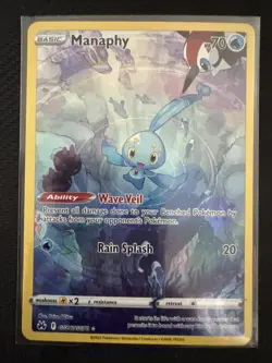 Manaphy GG06/GG70 Holo Crown Zenith Galarian Gallery NM Pokemon TCG - Image 1