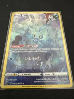 Manaphy GG06/GG70 Holo Crown Zenith Galarian Gallery NM Pokemon TCG - Image 3
