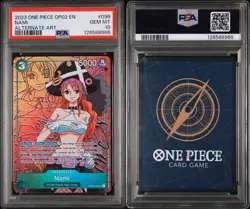 Psa 10 Nami OP02 036 SR Alt Art Paramount War English One Piece Card Game - Image 1