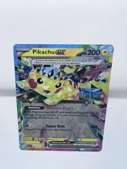 PIKACHU EX 057/217 DOUBLE RARE ASCENDED HEROES POKEMON HOLO NEAR MINT - Image 1