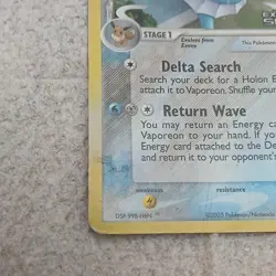 Vaporeon 18/113 EX Delta Species Reverse Holo EN Stage 1 70HP 2005 - Image 3