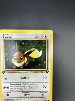 Eevee 55/82 Vintage Pokemon 1999-2000 Team Rocket 1st Edition - NM - Image 5