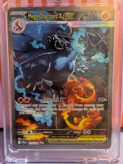 Pokemon Mega Charizard X EX 360 HP 125/094 Me02 Phantasmal Flames Holo ENG - Image 1