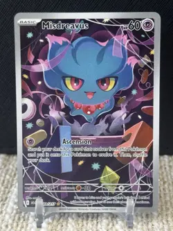 Misdreavus 233/217 ME: Ascended Heroes Illustration Rare Pokemon NM - Image 1