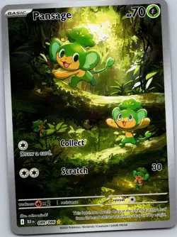 PANSAGE 089/086 BLK Illustration Rare Holo NM/M Pokemon - Image 1