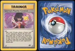 SABRINA'S PSYCHIC CONTROL 121/132 UNCOMMON GYM CHALLENGE POKEMON UNLIMITED NM - Image 3