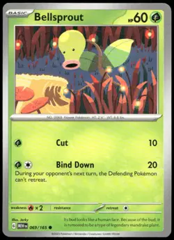 BELLSPROUT 069/165 COMMON 151 2023 POKEMON NM - Image 1
