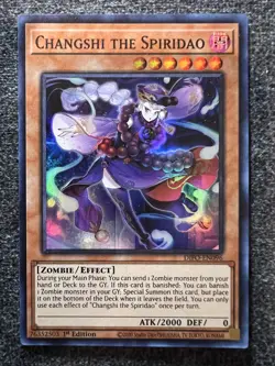Yugioh Changshi the Spiridao DIFO-EN096 Super Rare 1st Edition NM - Image 1