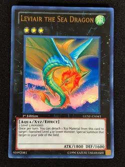 Yugioh Leviair the Sea Dragon GENF-EN043 1st Ultra (NM) - Image 1
