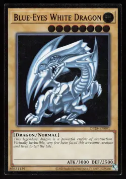 Blue-Eyes White Dragon OP28-EN001 OTS Tournament Pack 28 Unlimited YU-GI-OH - Image 1