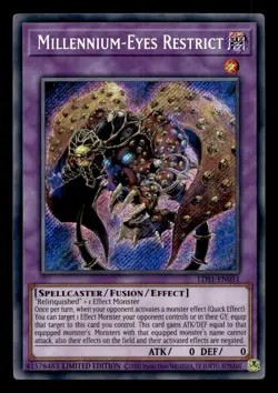 Millennium-Eyes Restrict LDS1-EN051 Secret Rare Legendary Duelists Yu-Gi-Oh NM - Image 1