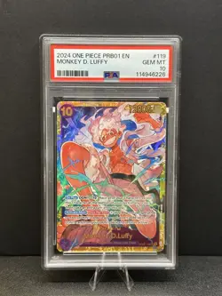 2024 One Piece Monkey.D.Luffy OP05-119 PRB01-The Best - English PSA 10 - Image 1