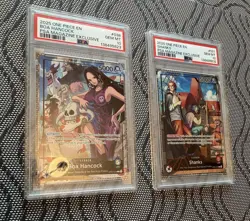 Boa Hancock OP07-038 & Shanks OP09-001 2025 PSA Magazine Promo One Piece PSA 10 - Image 3