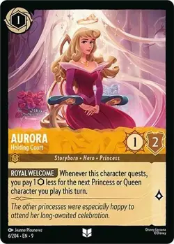 Disney Lorcana TCG - Fabled - Aurora - Holding Court - 6/204 - Image 1