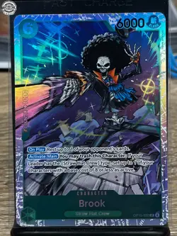 Brook (Adventure on Kami's Island) Super Rare Foil OP15-032 NM - Image 1