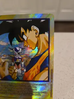 Dragon Ball Super Gold Energy Marker E-77 Foil Textured Card Goku and Frieza [PR - Image 3
