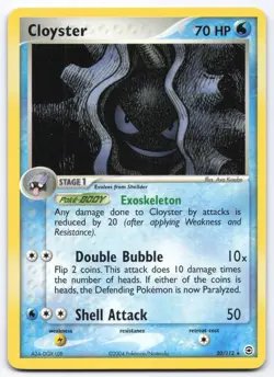 Cloyster 20/112 EX Fire Red & Leaf Green RARE LP-EXC BUY 2 CARDS GET 1 FREE!! - Image 1