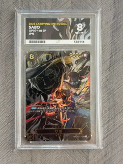 Sabo SP OP07-118 SP SEC - Carrying on His Will - NM-MT 8 Ace Grading Card - Image 1