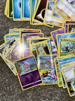 Pokemon Card Lot 100+ Mixed Cards Bulk Bundle Random Trading Cards - Image 2