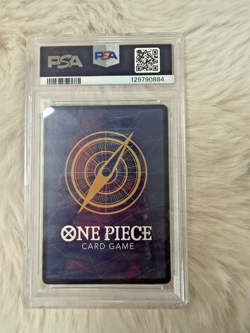 Shanks One Piece Card Game OP01 Alternate Art #120 PSA 10 - Image 2