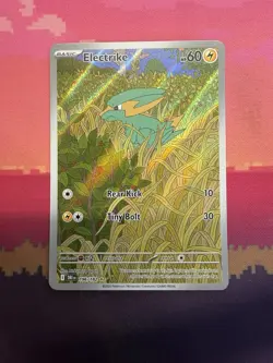 Pokemon Card Electrike 196/182 Illustration Rare Destined Rivals Near Mint - Image 1