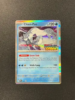 Chien-Pao 152 Sv: Scarlet & Violet Surging Sparks Prerelease Promo Card Holo - Image 1