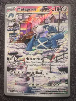 Metagross 178/162 Illustration Rare Holo Pokemon Card NM - Image 1