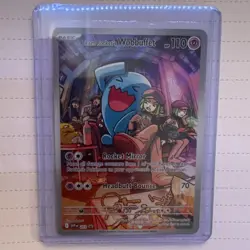 TEAM ROCKET'S WOBBUFFET POKEMON SV: SCARLET & VIOLET PROMO CARD #203 SEALED - Image 1