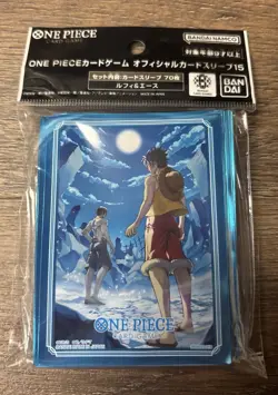 One Piece Official Card Sleeves Luffy & Ace 70 Sleevs Vol.15 US Seller - Image 1