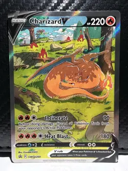 Pokemon TCG Charizard v SWSH260 Sword & Shield Promo Card Near Mint Condition - Image 1