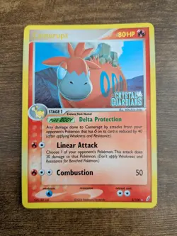 Camerupt Reverse Holo Rare Crystal Guardians Pokemon Card 3/100 - Image 1