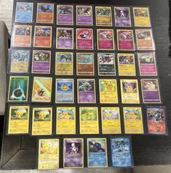 Pokemon Card Lot 39 Unique Cards - Image 1
