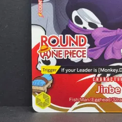 Jinbe One Piece x Round 1 Collab ST29-005 ENGLISH Promo Card NM - Image 3