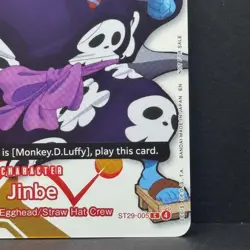 Jinbe One Piece x Round 1 Collab ST29-005 ENGLISH Promo Card NM - Image 4